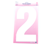 Iron on Number EXTRA LARGE 30cm - White 2