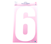 Iron on Number EXTRA LARGE 30cm - White 6