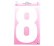 Iron on Number EXTRA LARGE 30cm - White 8