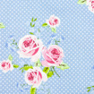 Birch Fabric - Fabric Gutermann X Birch Summer Loft Roses 110cm X 10Mt 100% Co Dusty Blue-75