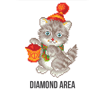 Diamond Dotz Christmas Kitten Glow 