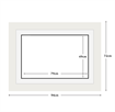 DIAMOND DOTZ - Aperture:79 X 49Cm White/White - inside frame:94 x 72cm