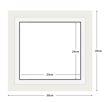 DIAMOND DOTZ - Aperture:23 X 24Cm White/White - inside frame:30 x 30cm