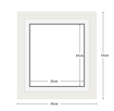 DIAMOND DOTZ - Aperture:31 X 41Cm White/White - inside frame:45 x 55cm