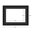 DIAMOND DOTZ - Aperture:64 X 47Cm Black/Black - inside frame:81 x 65cm