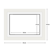DIAMOND DOTZ - Aperture:64 X 47Cm White/White - inside frame:81 x 65cm