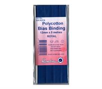 Polycotton Bias Binding - Royal 12mm X 5m