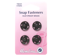 Snap/Fast-Black - 15mm 