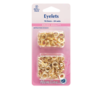 Eyelets Refill Pack 24pcs - 10.5mm Gold