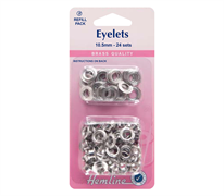 Eyelets Refill Pack 24pcs - 10.5mm Nickel