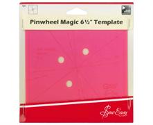 Gadget Gurus - Pin Wheel Magic 6.5in Template Pink creates pin wheel quilts