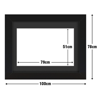 Frame with Framing Mat Board DDF16.B510X790MB