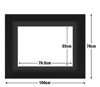 Frame with Framing Mat Board DDF16.B765X550MB