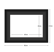 DIAMOND DOTZ - Aperture:65 X 40Cm Black/Black