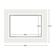 DIAMOND DOTZ - Aperture:62 X 52Cm White/White