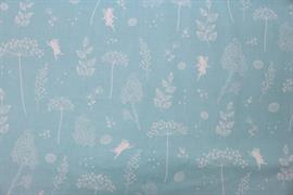 Riley Blake Printed Cotton - Garden Fairies Aqua 112cm