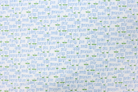 Riley Blake Printed Cotton - In the Garden Aqua 112cm