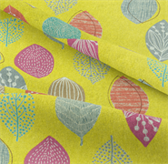 Nature - 100% Cotton - Leaves Yellow