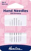 HEMLINE HANGSELL - Hand Needle - Self Threading sizes 4 - 8