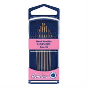 HEMLINE HANGSELL - Hand Needle - Darner 10 Pack - size 3-9 - gold eye