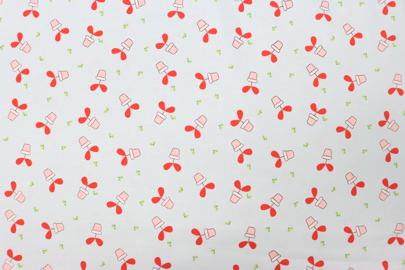 Riley Blake Printed Cotton - Pretty Potplants Aqua 112cm