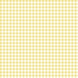Riley Blake Printed Cotton - Gingham Yellow 112cm