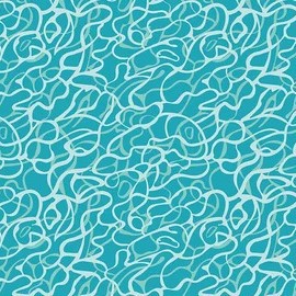 Riley Blake Printed Cotton - Dive In Teal 112cm