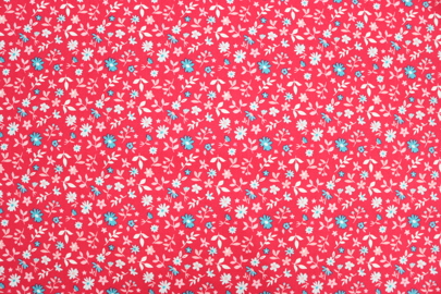 Riley Blake Printed Cotton - Pretty Flowers Hot Pink 112cm
