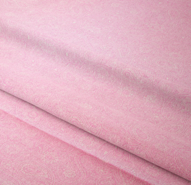 Paisley Fabric - 100% Cotton Sheeting - Candy