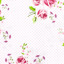 Fabric Gutermann X Birch Summer Loft Roses 110cm X 10Mt 100% Co White-Rose Pink-372