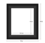 DIAMOND DOTZ - Aperture:45.5 X 56.0Cm Black/Black