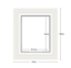 DIAMOND DOTZ - Aperture:45.5 X 56.0Cm White/White