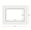 DIAMOND DOTZ - Aperture:70 X 50Cm White/White