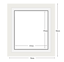 Diamond Dotz Frame With Mat 57X79Cm Aperture - timber frame 74 x 96cm white