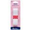Elastic - Non-Roll Woven - White 25mm x 1m