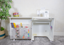Horn - Crown Sewing Machine Furniture - White (Flat Packed)