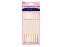 HEMLINE HANGSELL - Expandable Sewing Guage - plastic sewing accessory cream colour