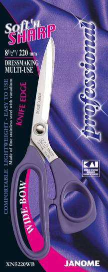 Janome accessories - 8 1/2” Dressmaking - Knife Edge - Large Handle