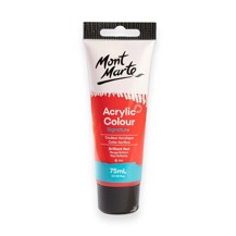 Mont Marte - Acrylic Colour Paint 75ml - Brilliant Red