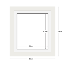 DIAMOND DOTZ - Aperture:36 X 47Cm White/White