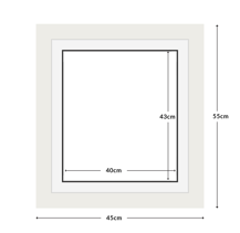 DIAMOND DOTZ - Aperture:40 X 43Cm White/White