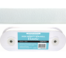 Elastic High-Density Non-Roll - 25mm White