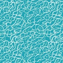 Riley Blake Printed Cotton - Dive In Teal 112cm