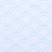 Sashiko White Cloth - Waves