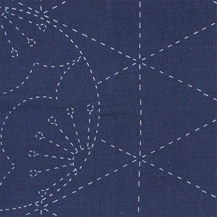 Sashiko Navy Cloth - Diamonds