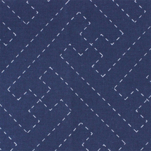 Sashiko Navy Cloth - Keys