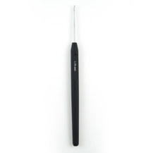 KnitPro - Waves Soft Grip Crochet Hook 15cm - Black - Metal 1.75mm