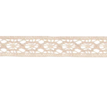 Bowtique Cotton Lace Ribbon 12mm x 5m Cream