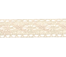 Bowtique Cotton Lace Ribbon 20mm x 5m Cream