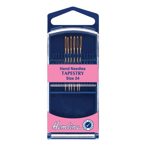 HEMLINE HANGSELL - Hand Needle - Tapestry - size 24 - gold eye